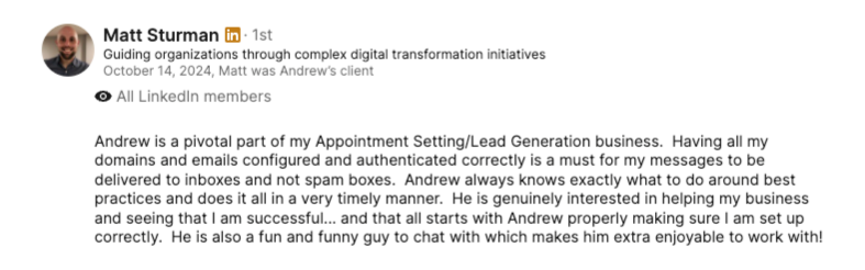 testimonials
